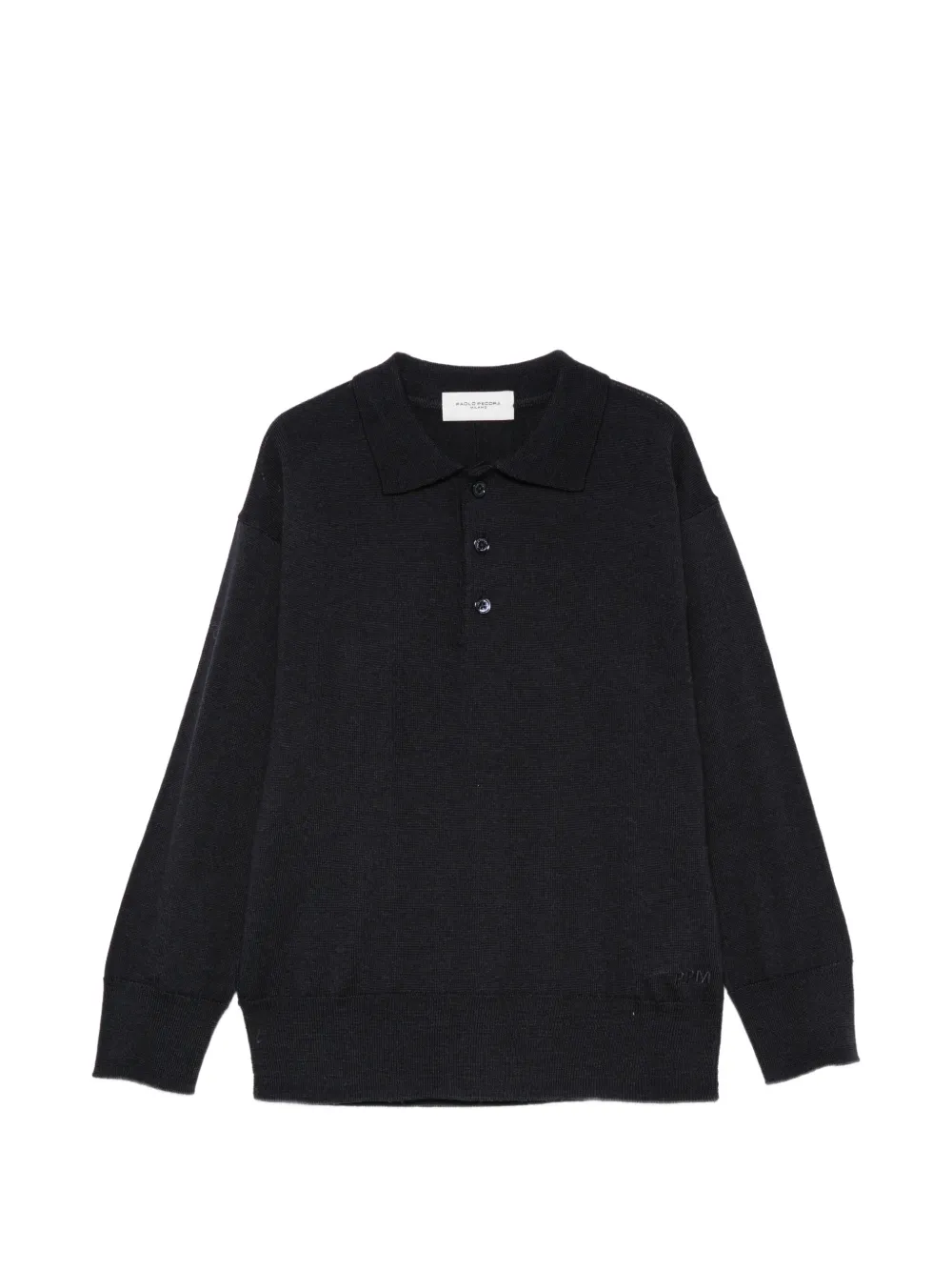 Paolo Pecora Kids long-sleeve polo top - Blau