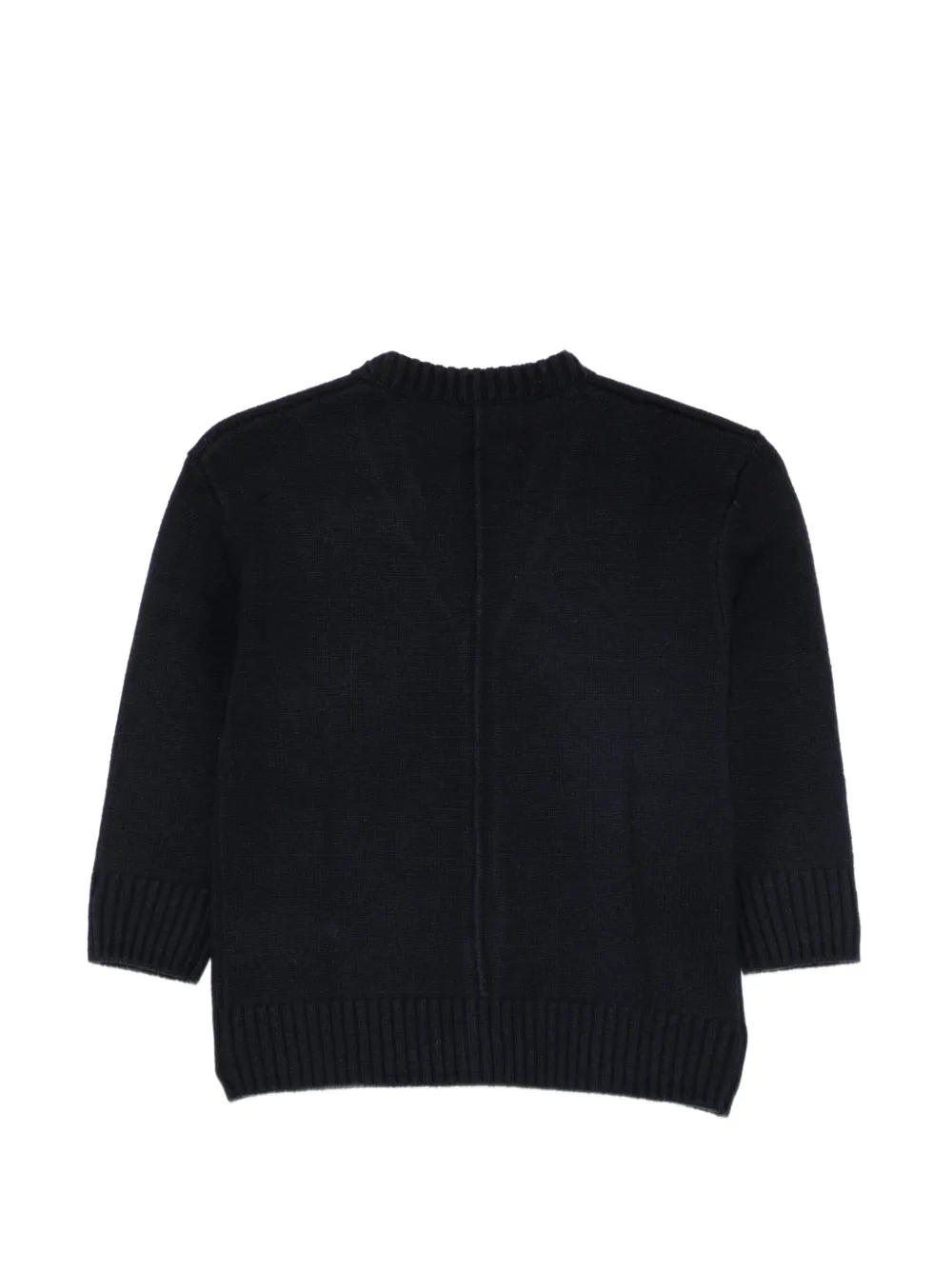 Paolo Pecora Kids V-neck knitted cardigan Blauw
