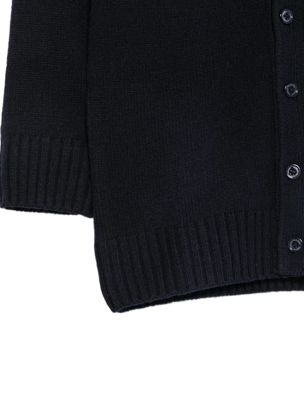 Paolo Pecora Kids V-neck knitted cardigan Blauw
