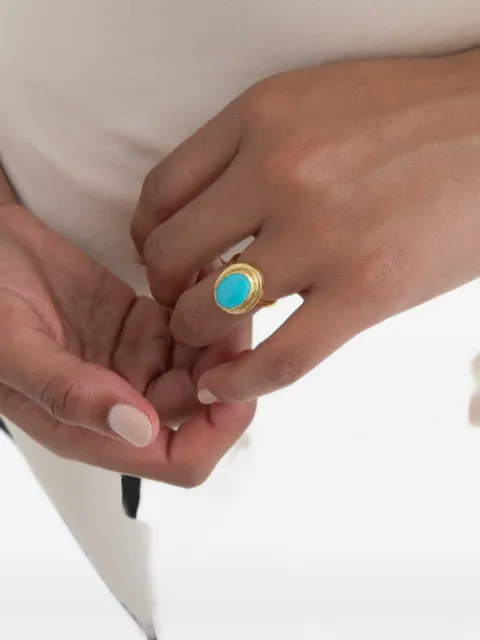 Ottoman Hands turquoise cocktail rings