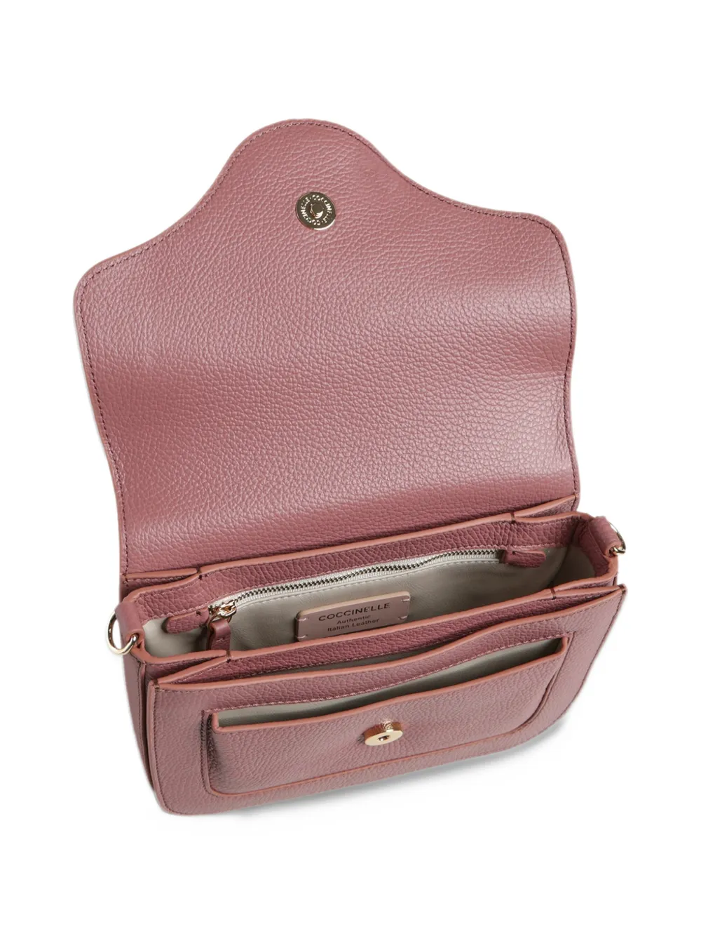 Coccinelle C-Me schoudertas met textuur Roze
