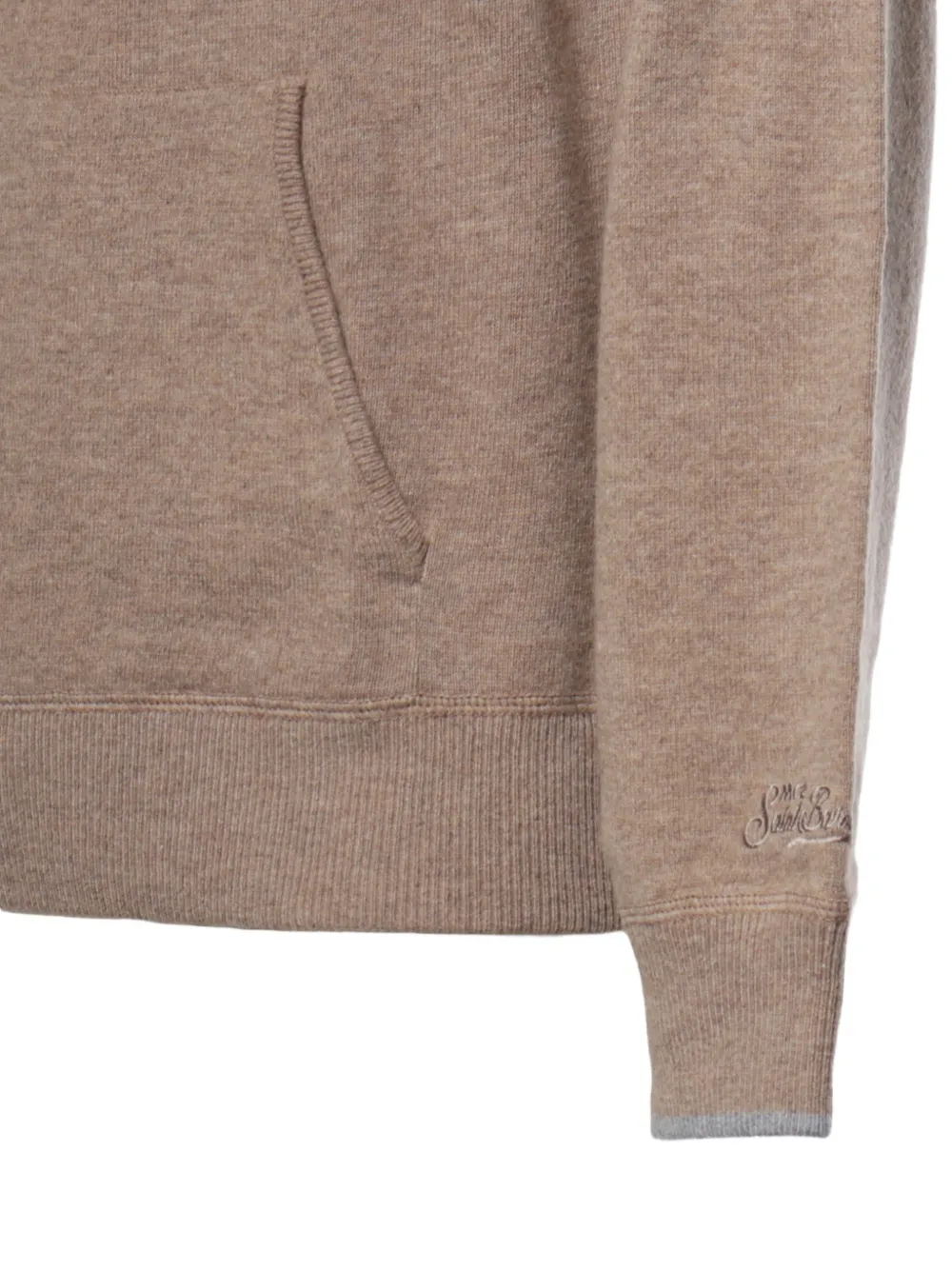 MC2 Saint Barth Hoodie met geborduurd logo Beige