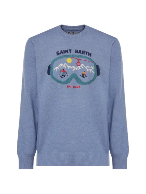 MC2 Saint Barth Heron crewneck knit sweater
