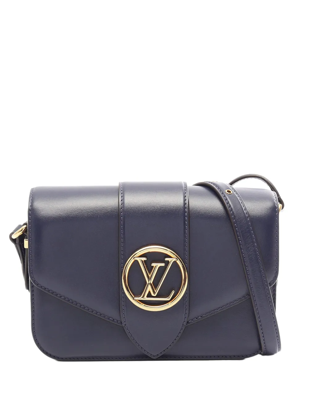 Louis Vuitton Pre-Owned 2020 Calfskin LV Pont 9 Soft MM crossbody bag - Blau