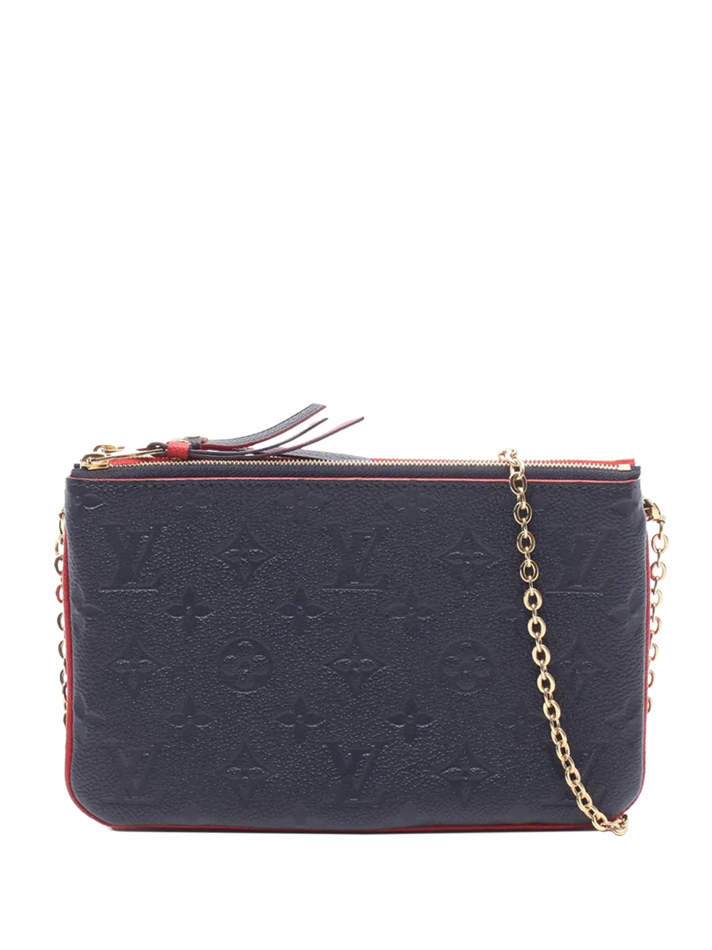 Louis Vuitton Pre-Owned 2019 Monogram Empreinte Double Zip Pochette crossbody bag - Blau
