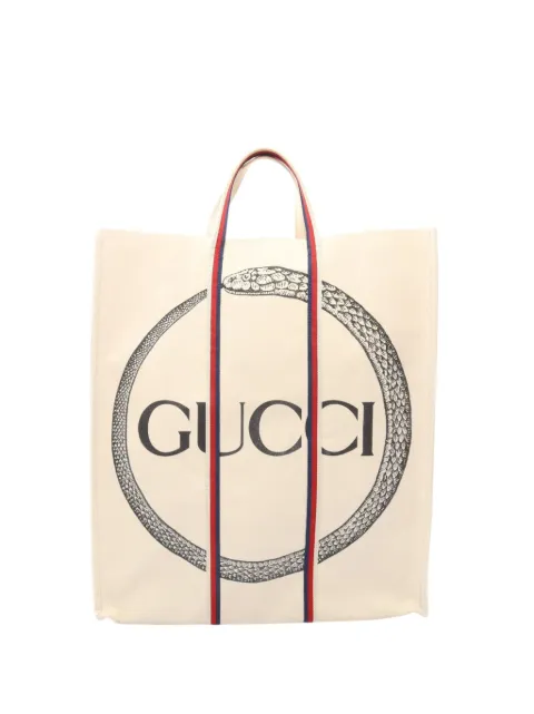 Gucci Pre-Owned Borsa tote Ouroboros in tela 2000-2015