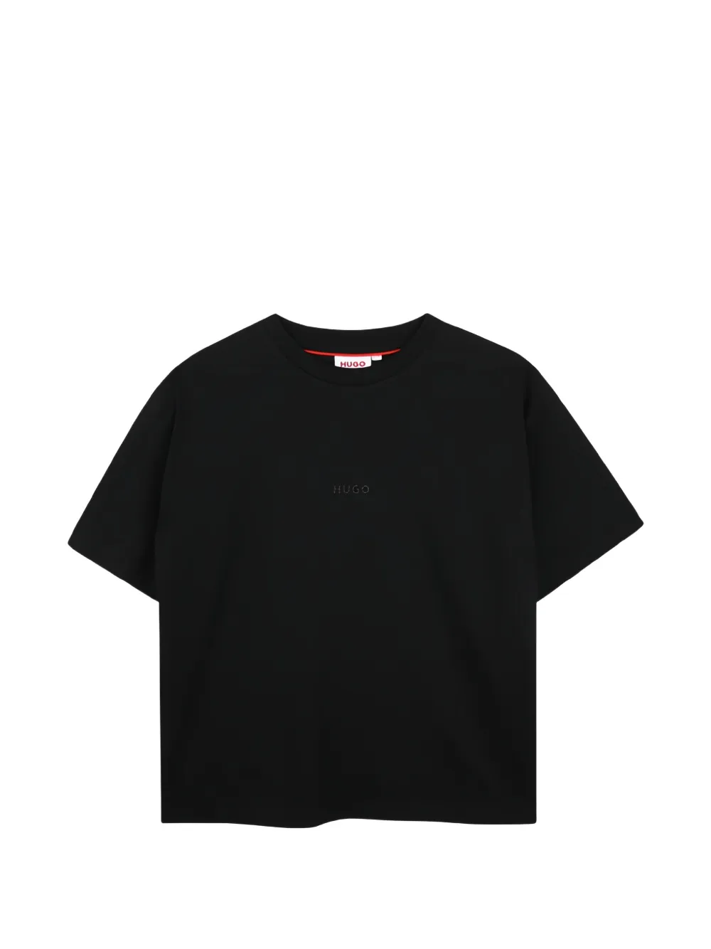 HUGO KIDS logo-print T-shirt - Schwarz