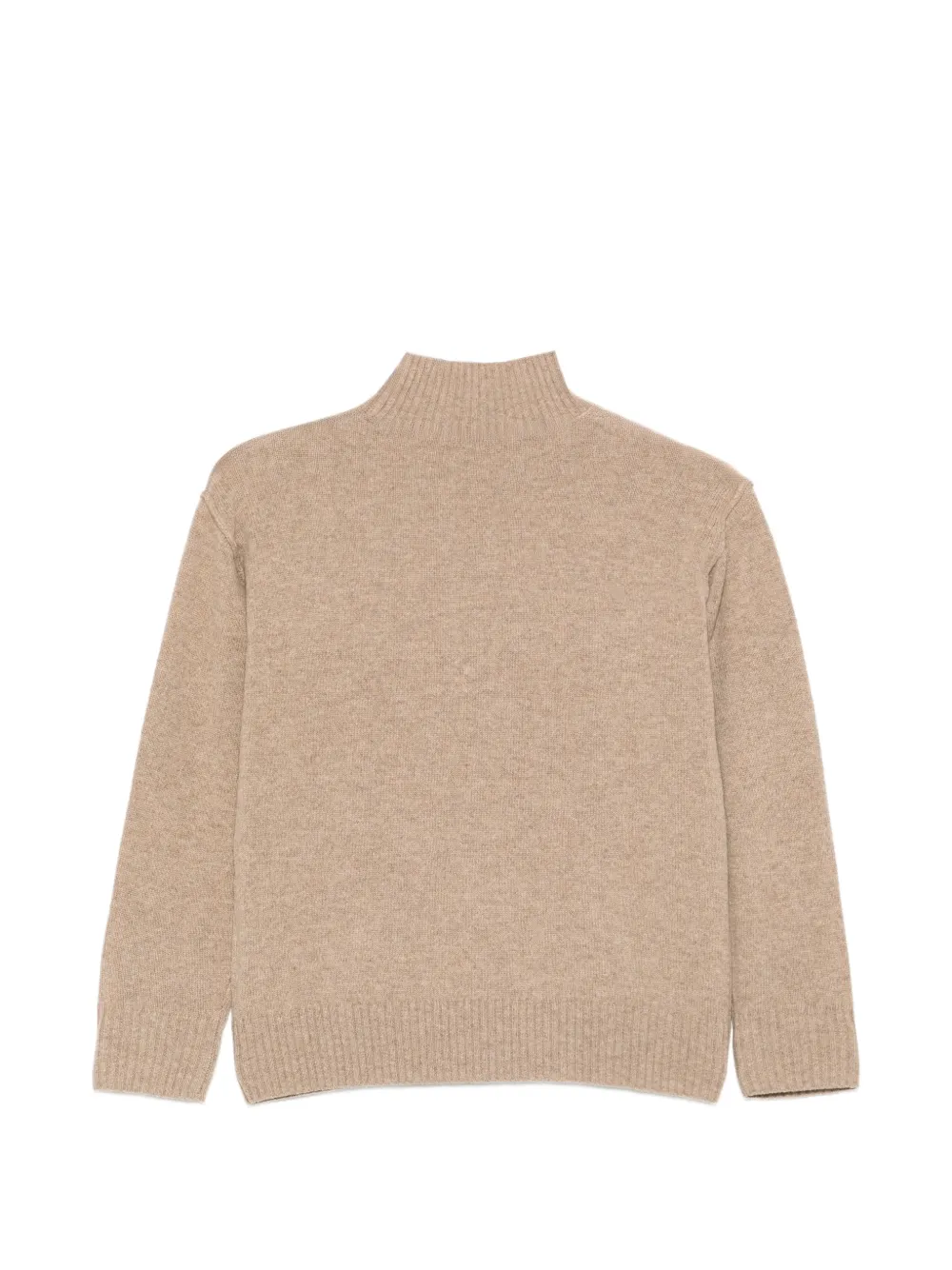 Paolo Pecora Kids high-neck knitted sweater Beige