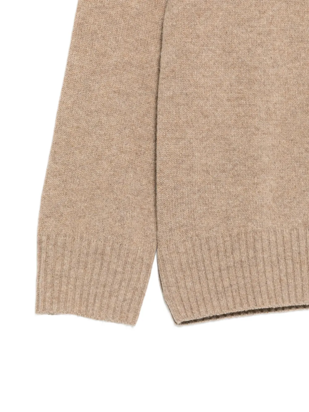 Paolo Pecora Kids high-neck knitted sweater Beige