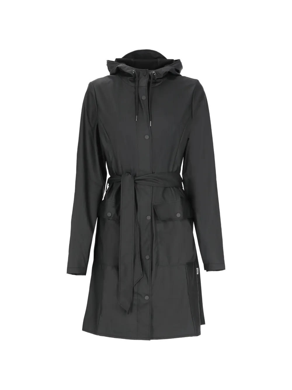 Rains Curve hooded jacket - Schwarz