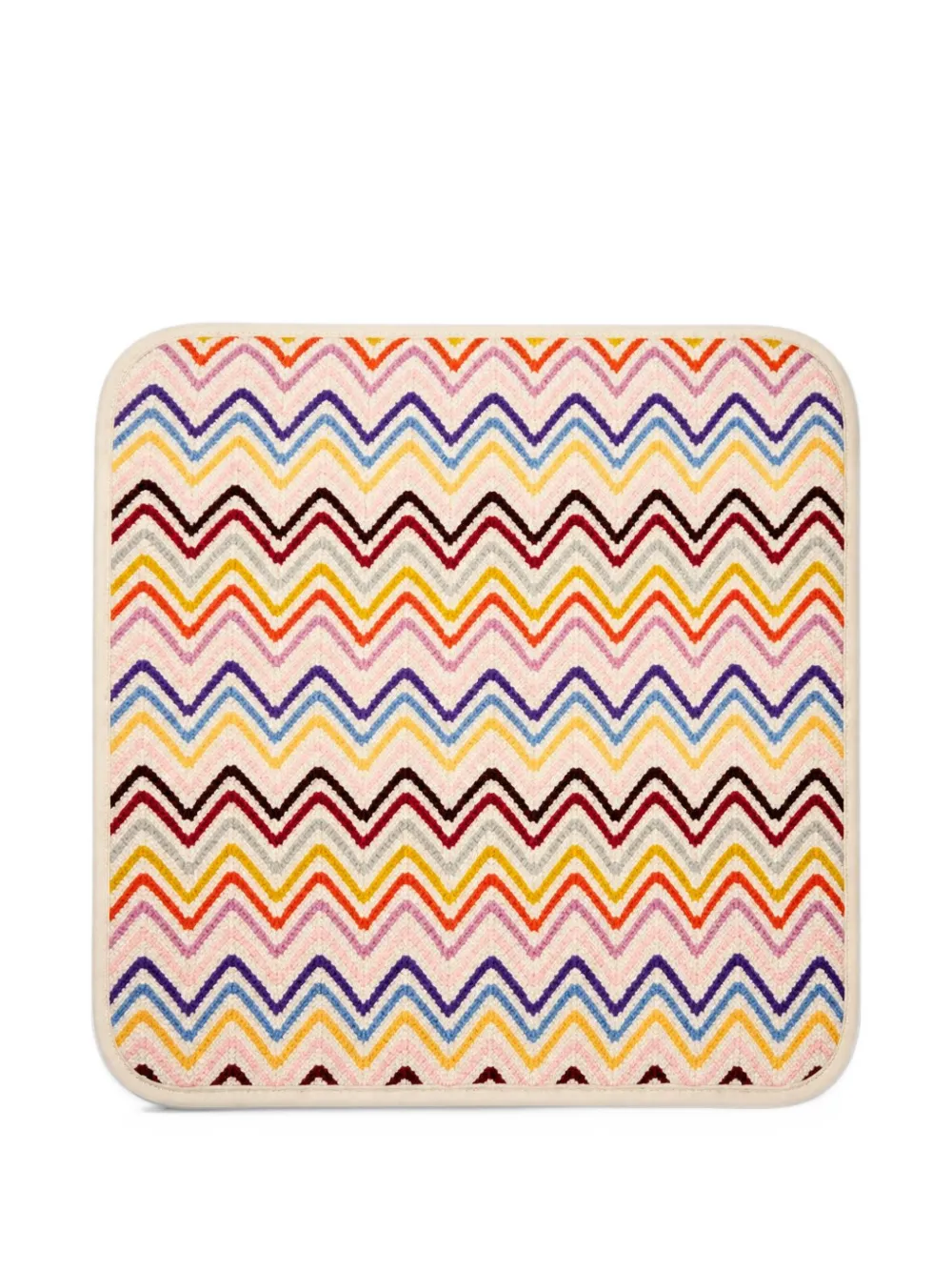 Missoni Kids zigzag-knit blanket - Toni neutri