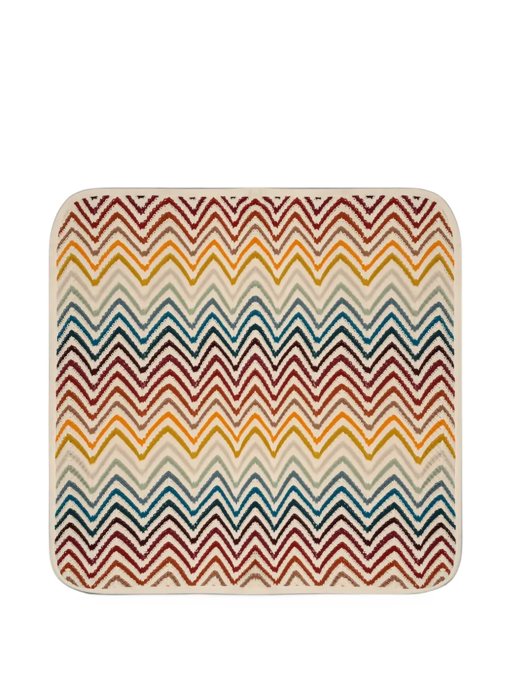 Missoni Kids zigzag-knit blanket - Toni neutri