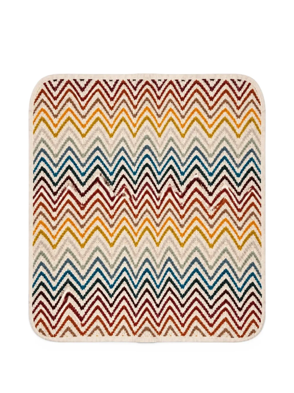 Missoni Kids zigzag-knit blanket - Toni neutri