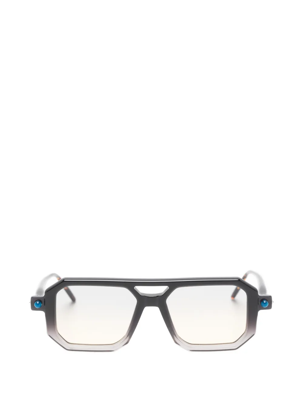 Kuboraum geometric-frame gradient-lens sunglasses Zwart