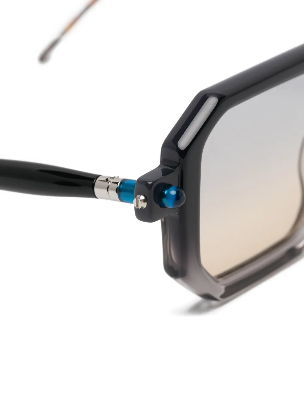 Kuboraum geometric-frame gradient-lens sunglasses Zwart