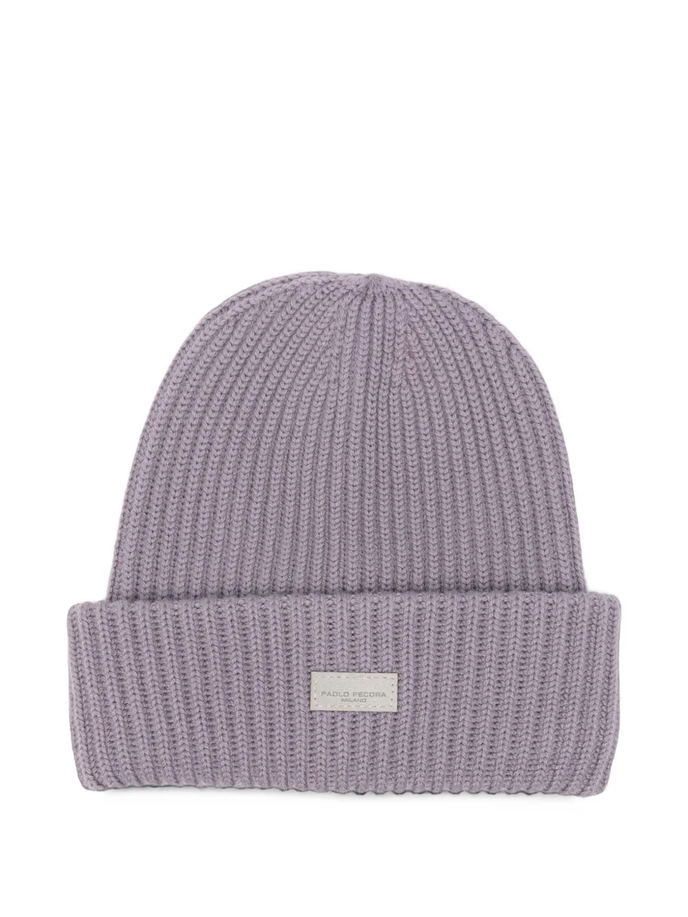 Paolo Pecora Kids ribbed-knit beanie hat - Violet Paolo Pecora Kids ribbed-knit beanie hat - Violet