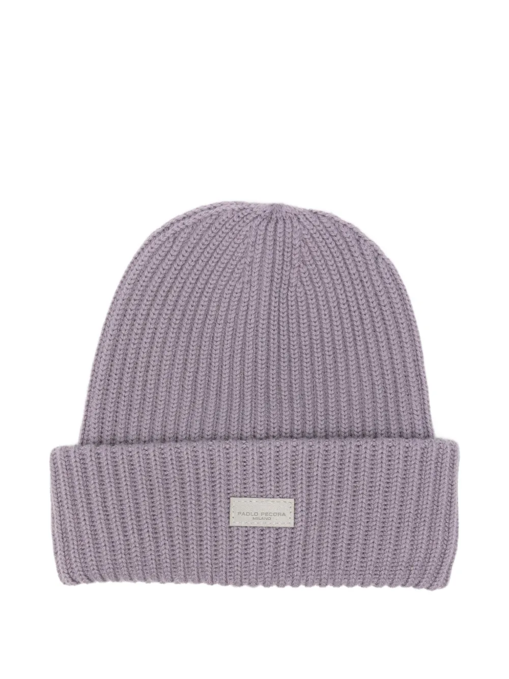 Paolo Pecora Kids ribbed-knit beanie hat Paars
