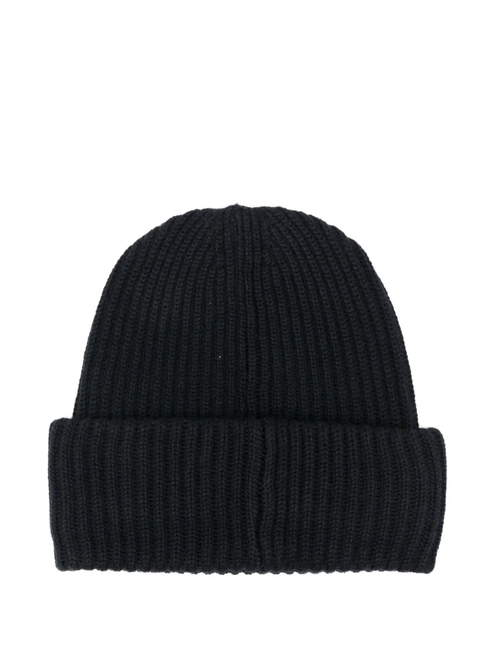 Paolo Pecora Kids ribbed-knit beanie hat Blauw