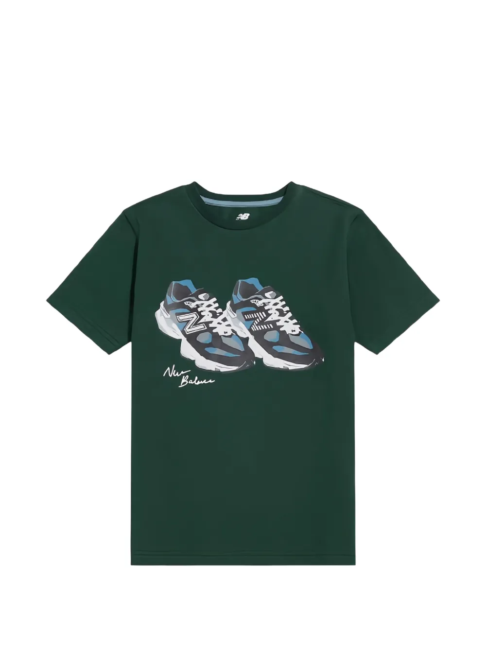New Balance Kids 9060 cotton T-shirt - Verde