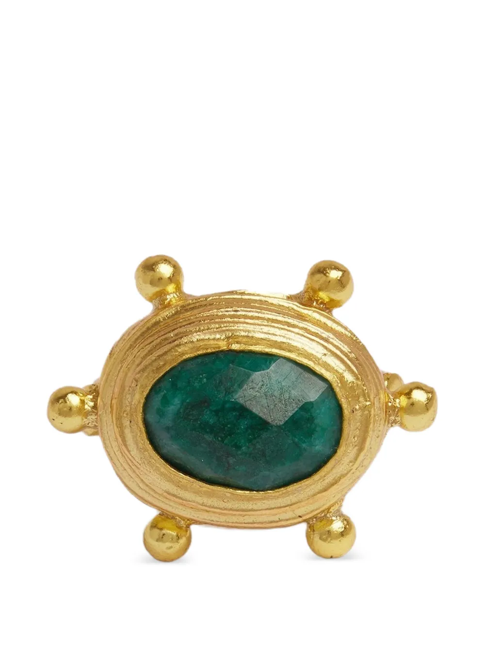 Ottoman Hands Zand emerald ring - Gold