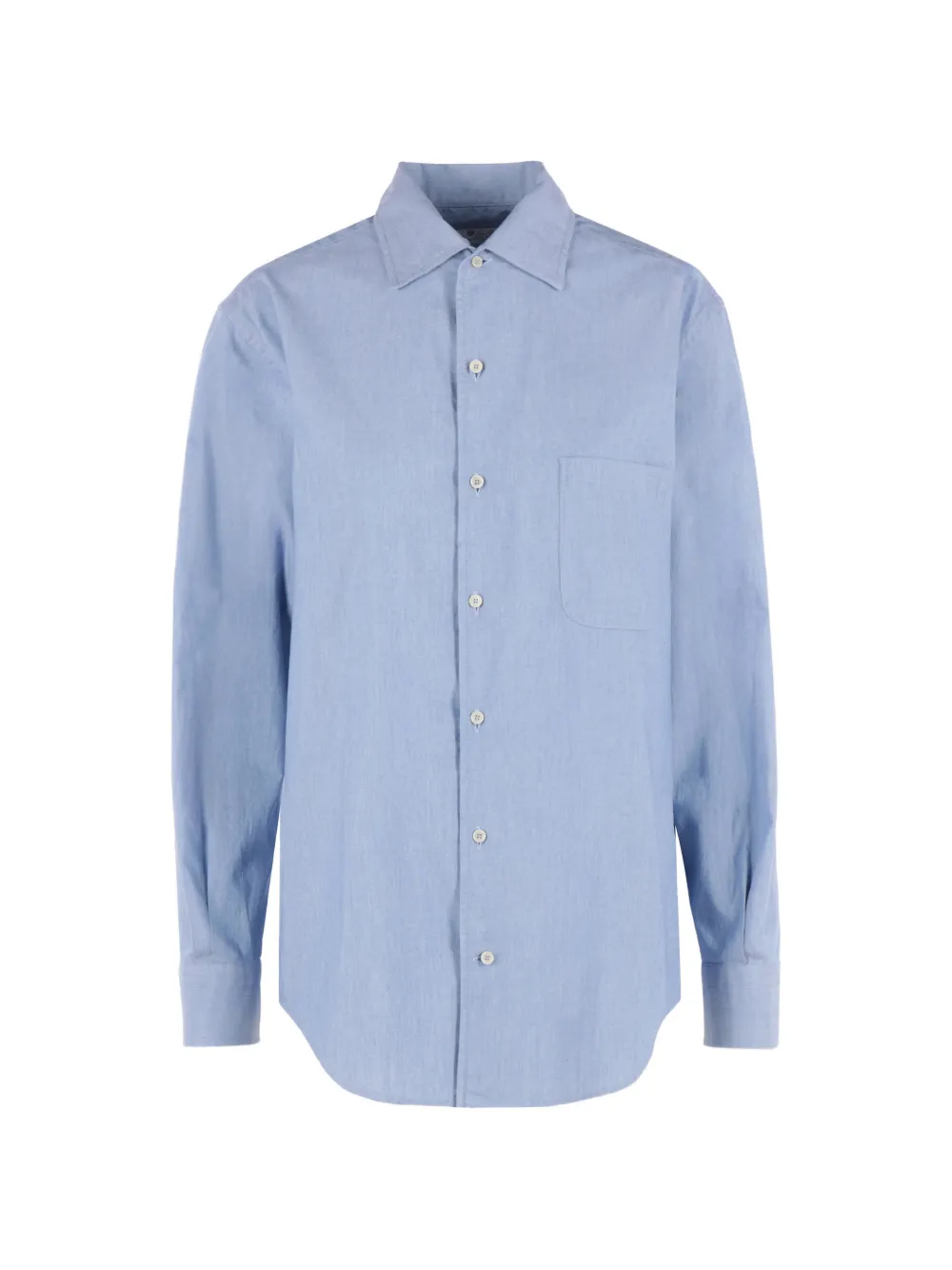 Loro Piana button-down long-sleeve shirt - Blau