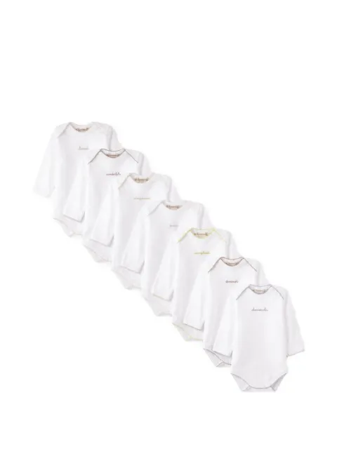 Bonpoint cotton bodysuits (set of seven)