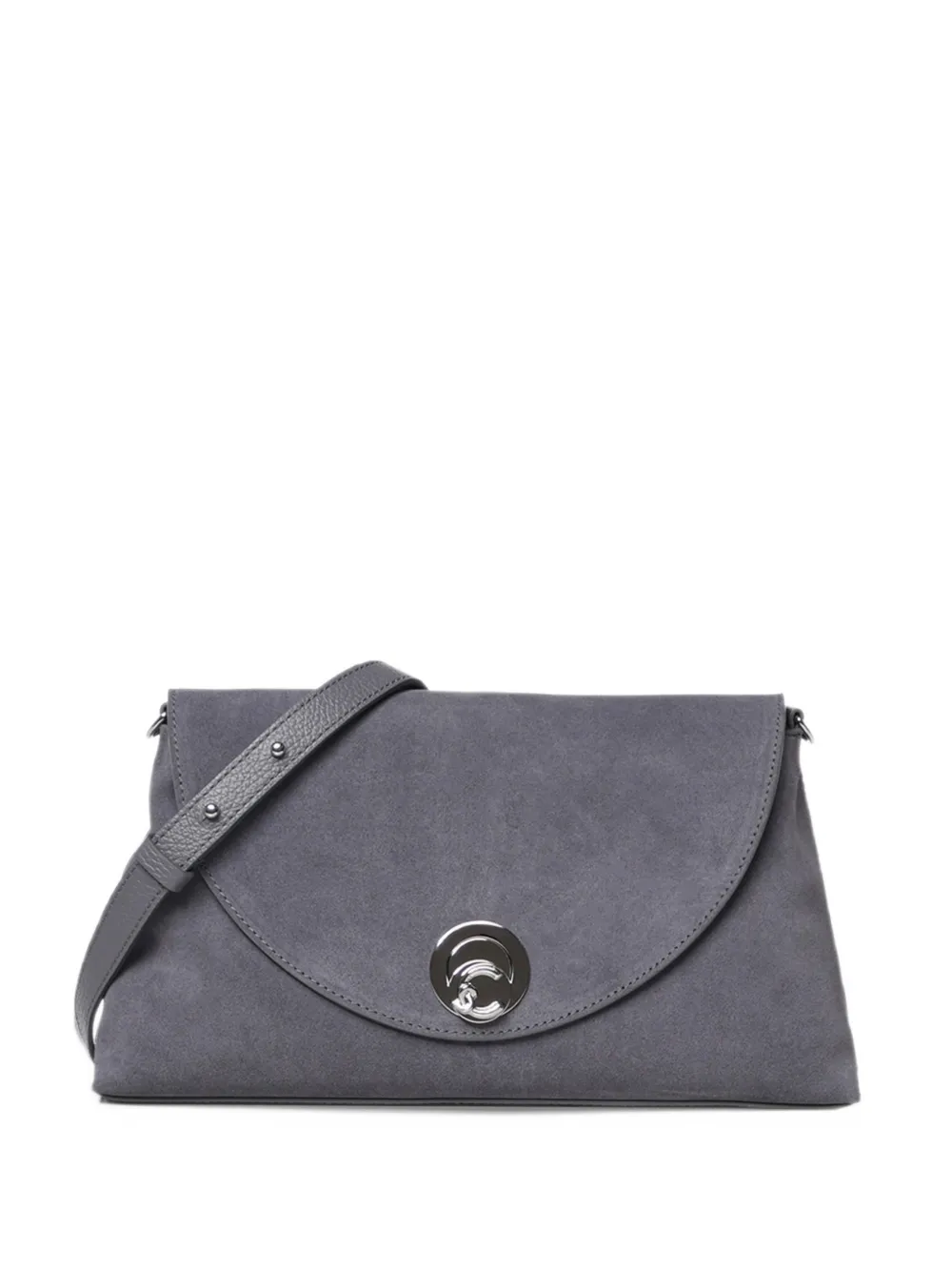 Coccinelle medium Nikla suede shoulder bag - Grigio