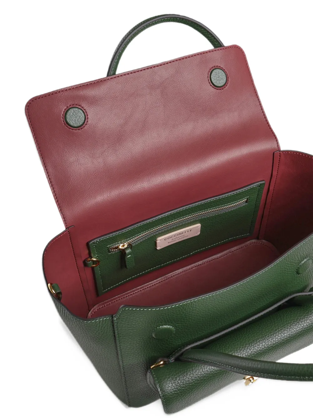 Coccinelle Shopper met handvat Groen