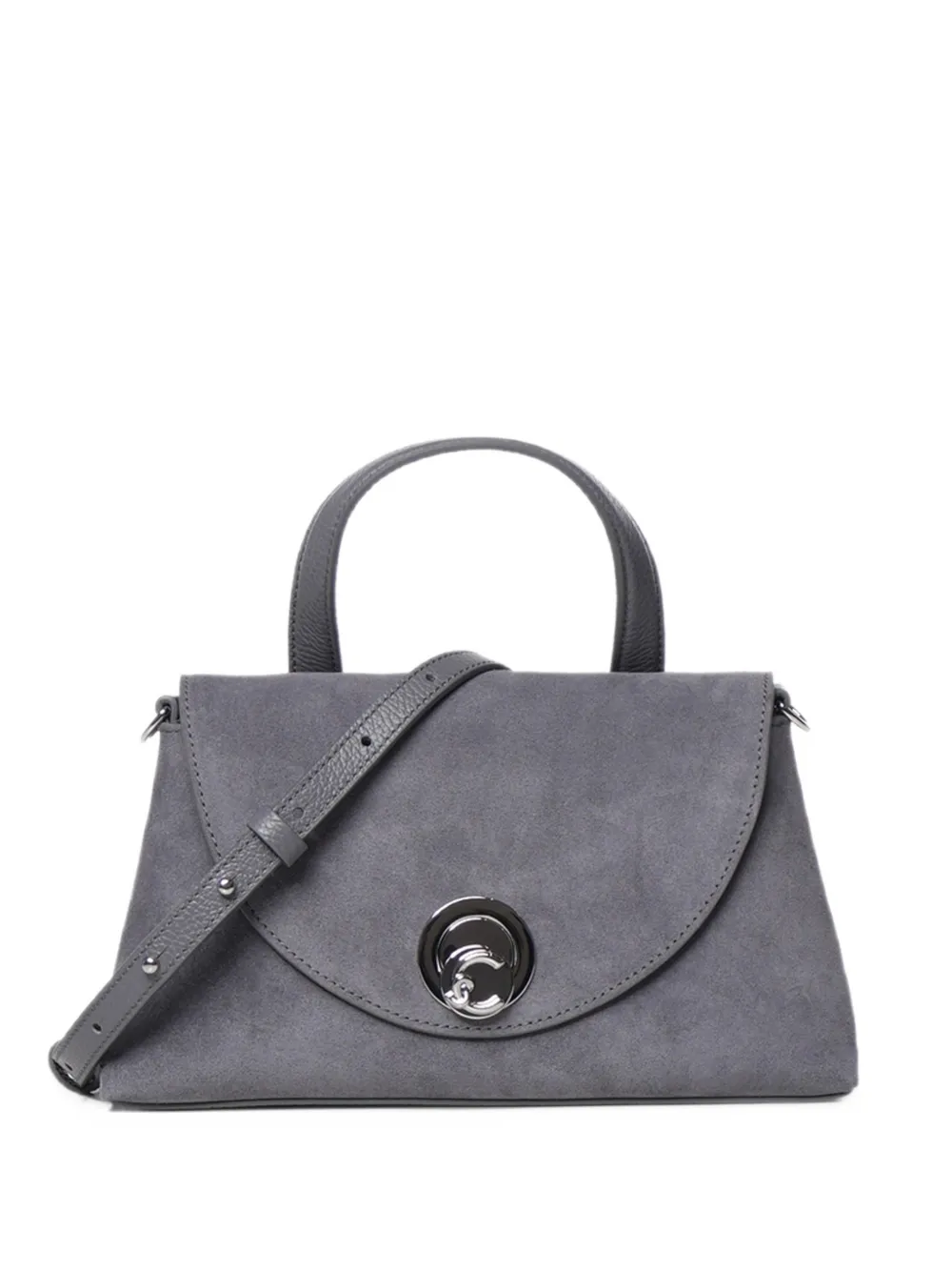 Coccinelle Kleine Nikla suède shopper Grijs