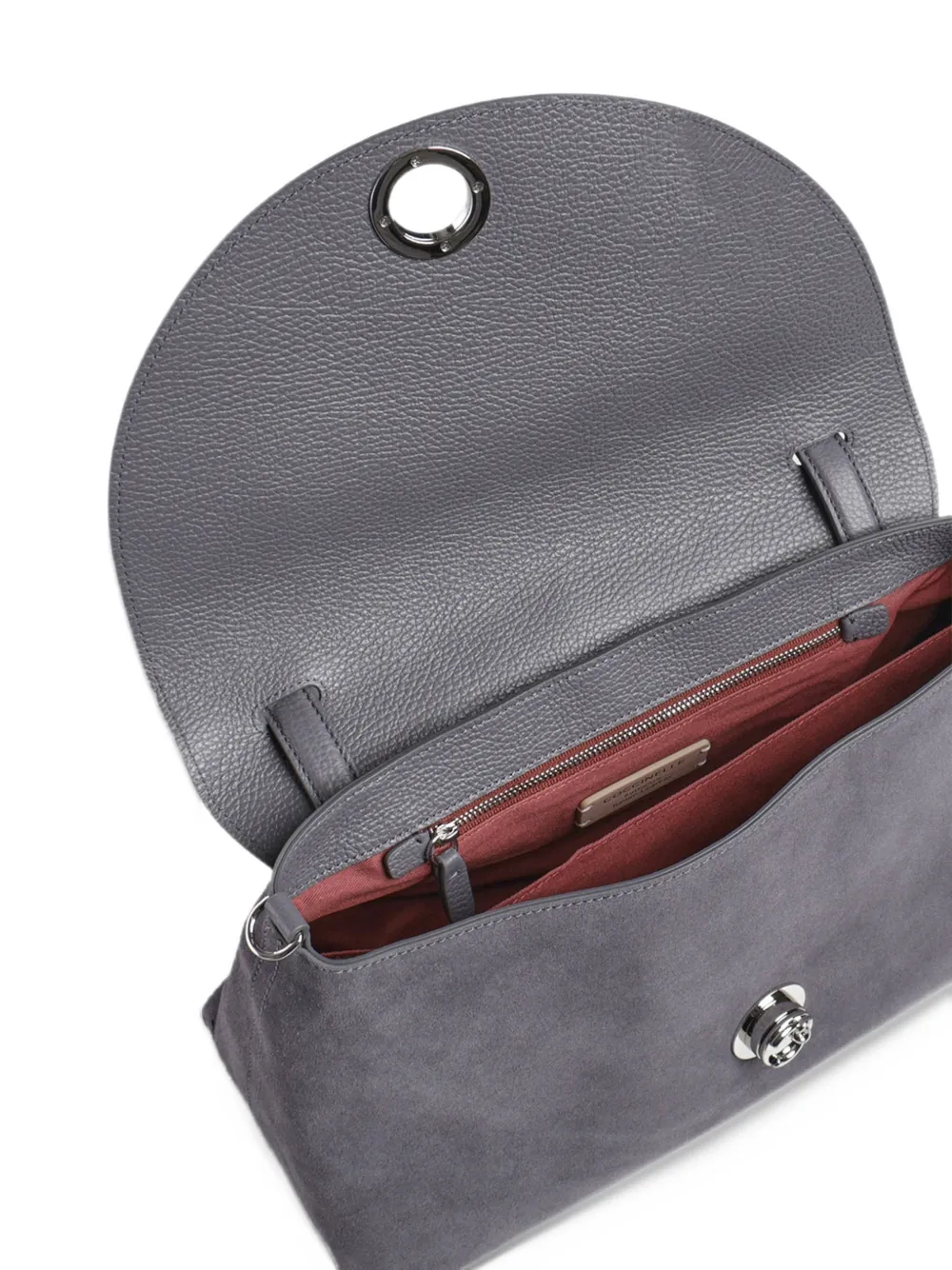 Coccinelle Nikla suede tote bag Grijs