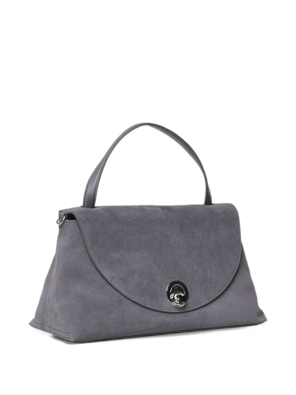 Coccinelle Nikla suede tote bag Grijs