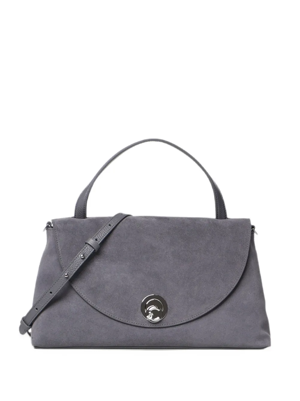 Coccinelle Nikla suede tote bag Grijs
