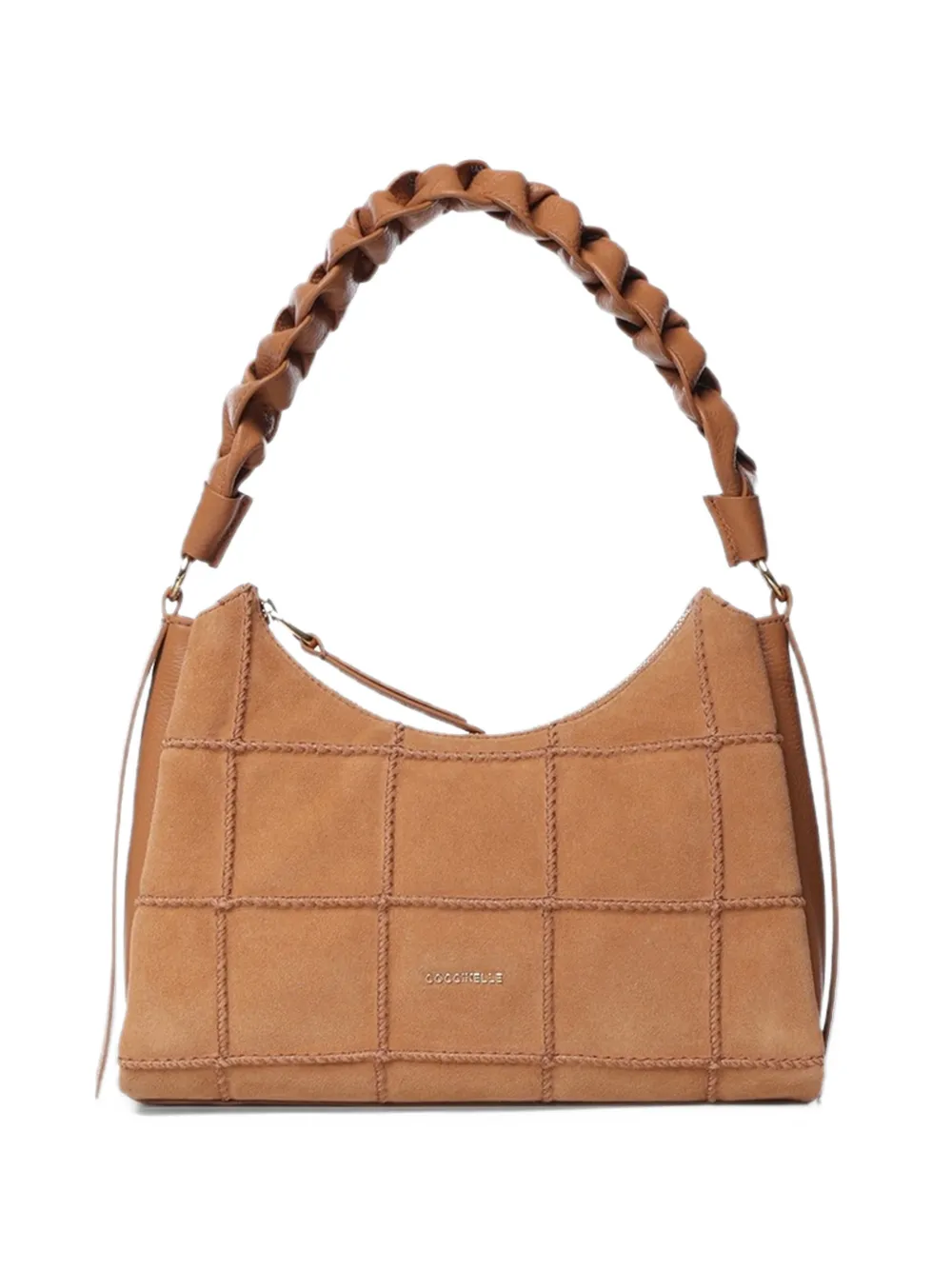 Coccinelle small Boheme braided-handle shoulder bag Bruin