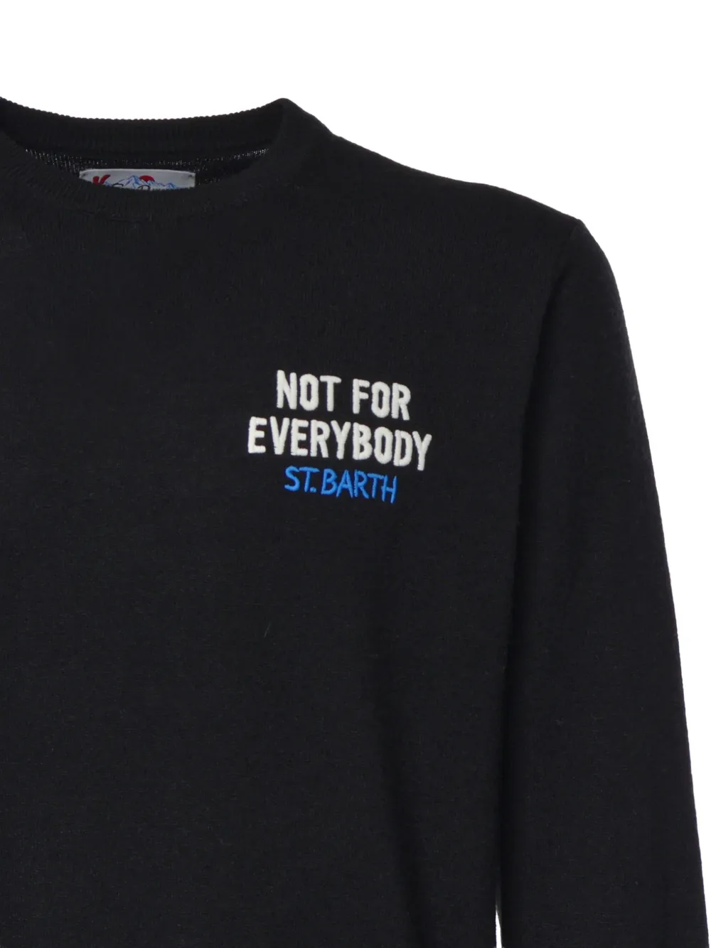 MC2 Saint Barth Heron crewneck knit sweater Zwart