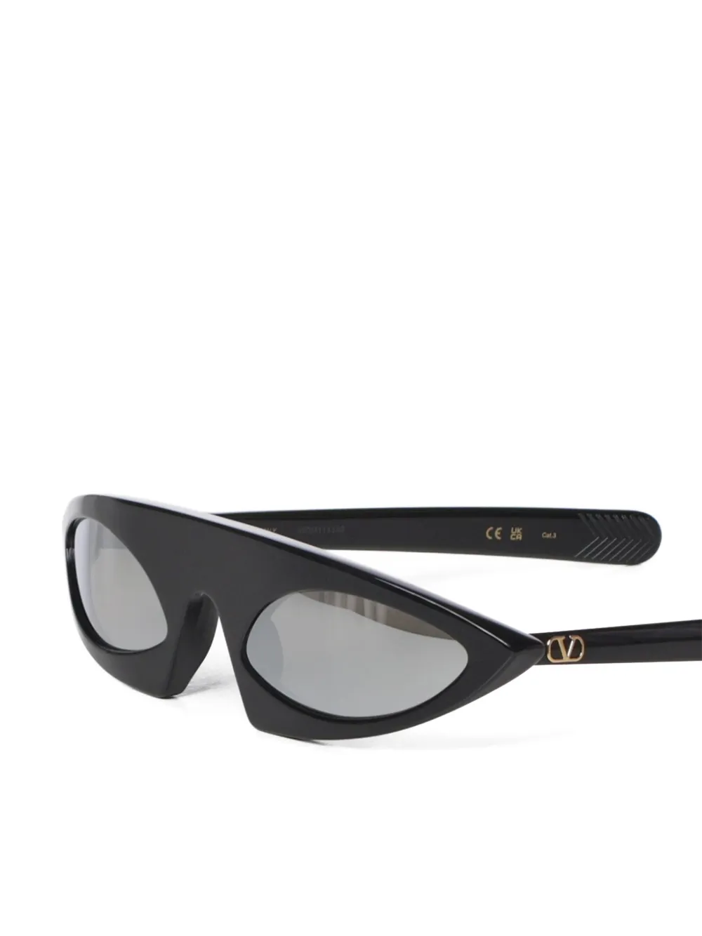 Valentino Garavani geometric-frame sunglasses Zwart