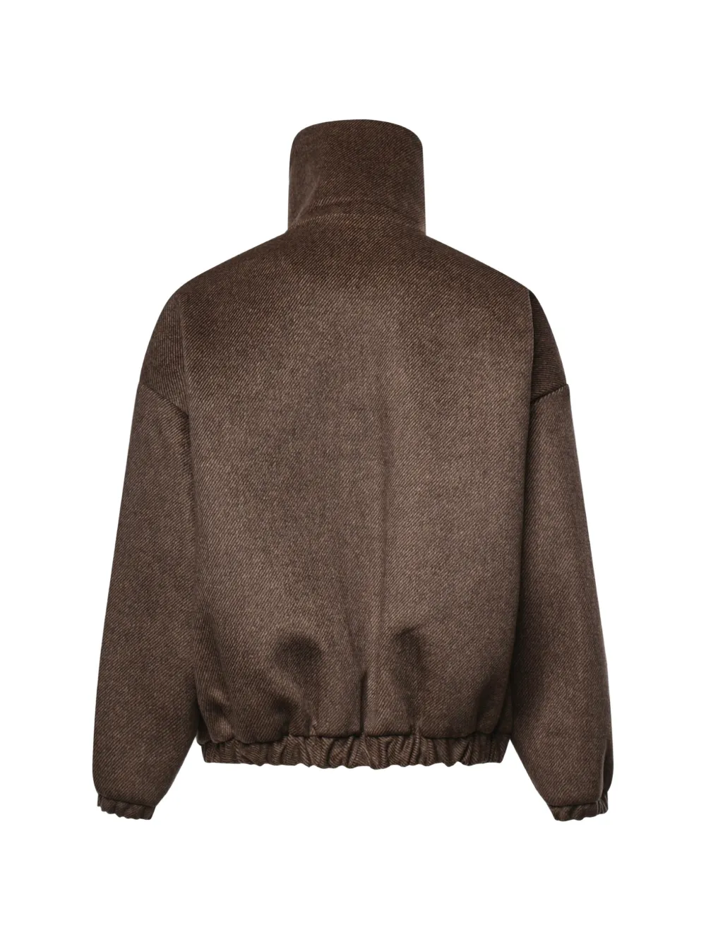 The Frankie Shop Elle aviator jacket brown melange Bruin