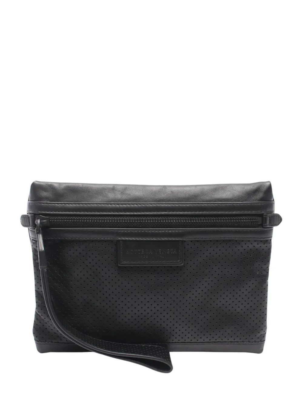 Bottega Veneta Pre-Owned 2010-2026 Perforated Leather clutch bag - Schwarz