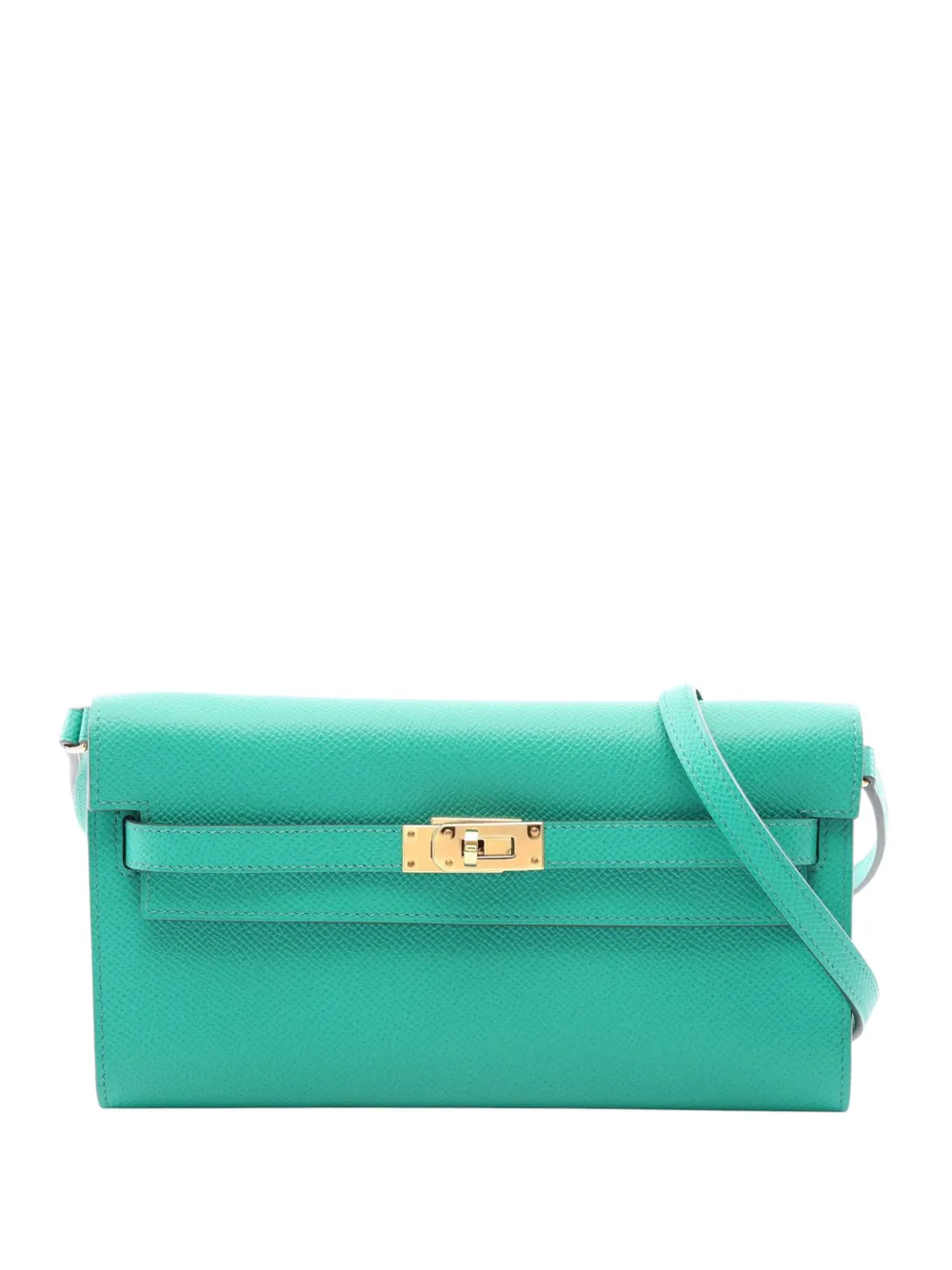 Hermès Pre-Owned 2022 Epsom Kelly To Go Wallet crossbody bag - Green