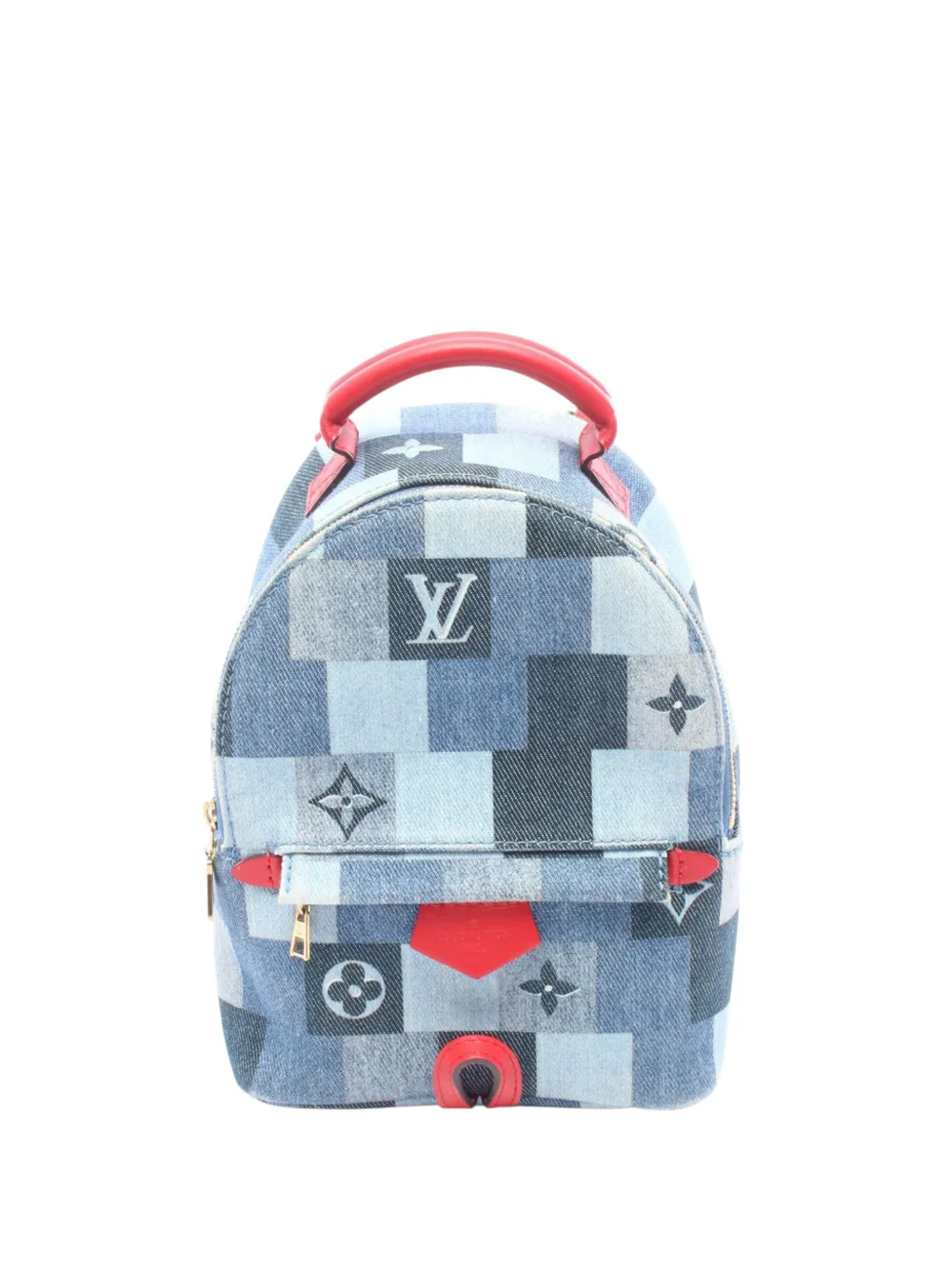 Louis Vuitton Pre-Owned 2019 Monogram Denim Palm Springs backpack - Blu