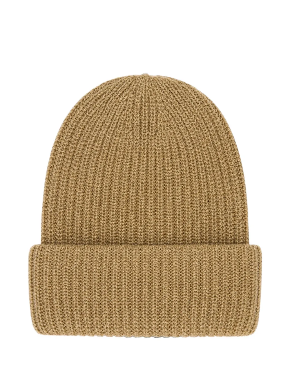 Paolo Pecora Kids ribbed-knit beanie hat Beige