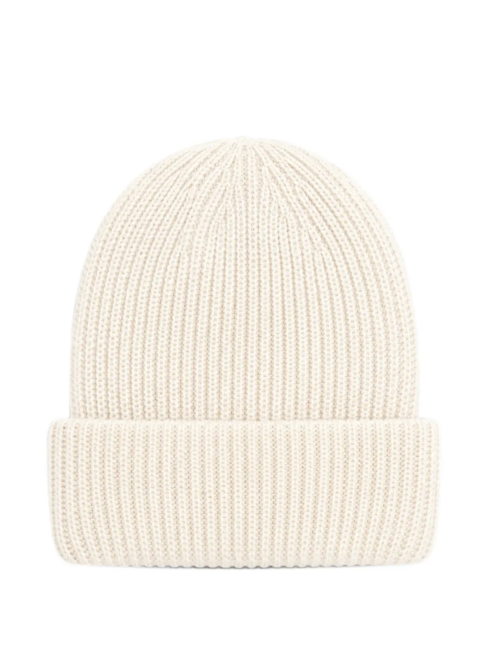 Paolo Pecora Kids ribbed-knit beanie hat Beige