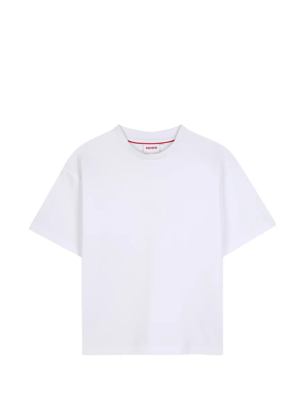 HUGO KIDS logo-print crew-neck T-shirt - Bianco