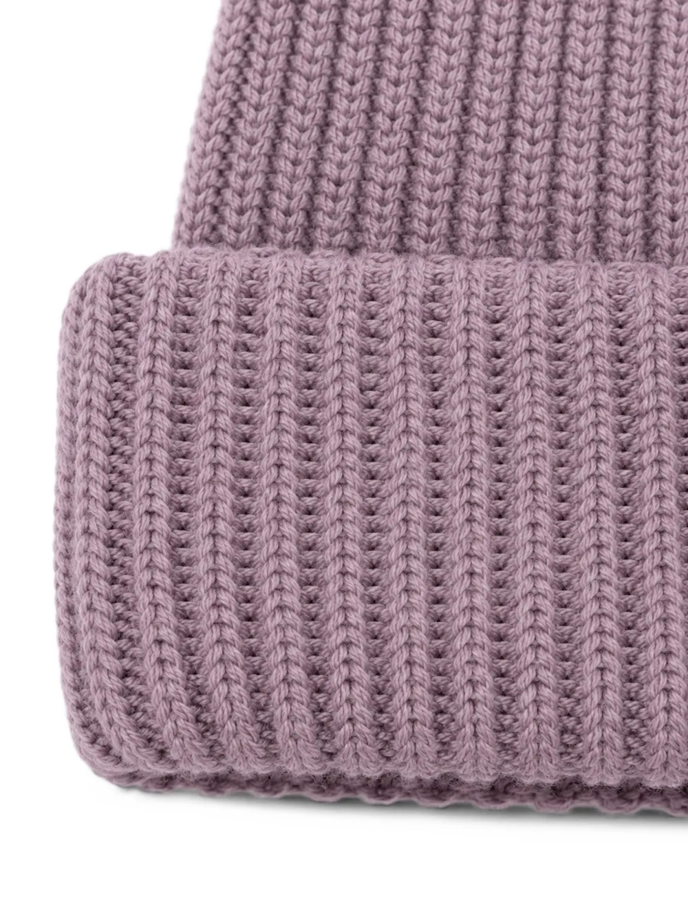 Paolo Pecora Kids ribbed-knit beanie hat Paars