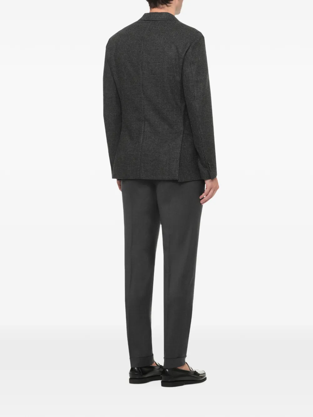 Lardini houndstooth check-pattern blazer Grijs