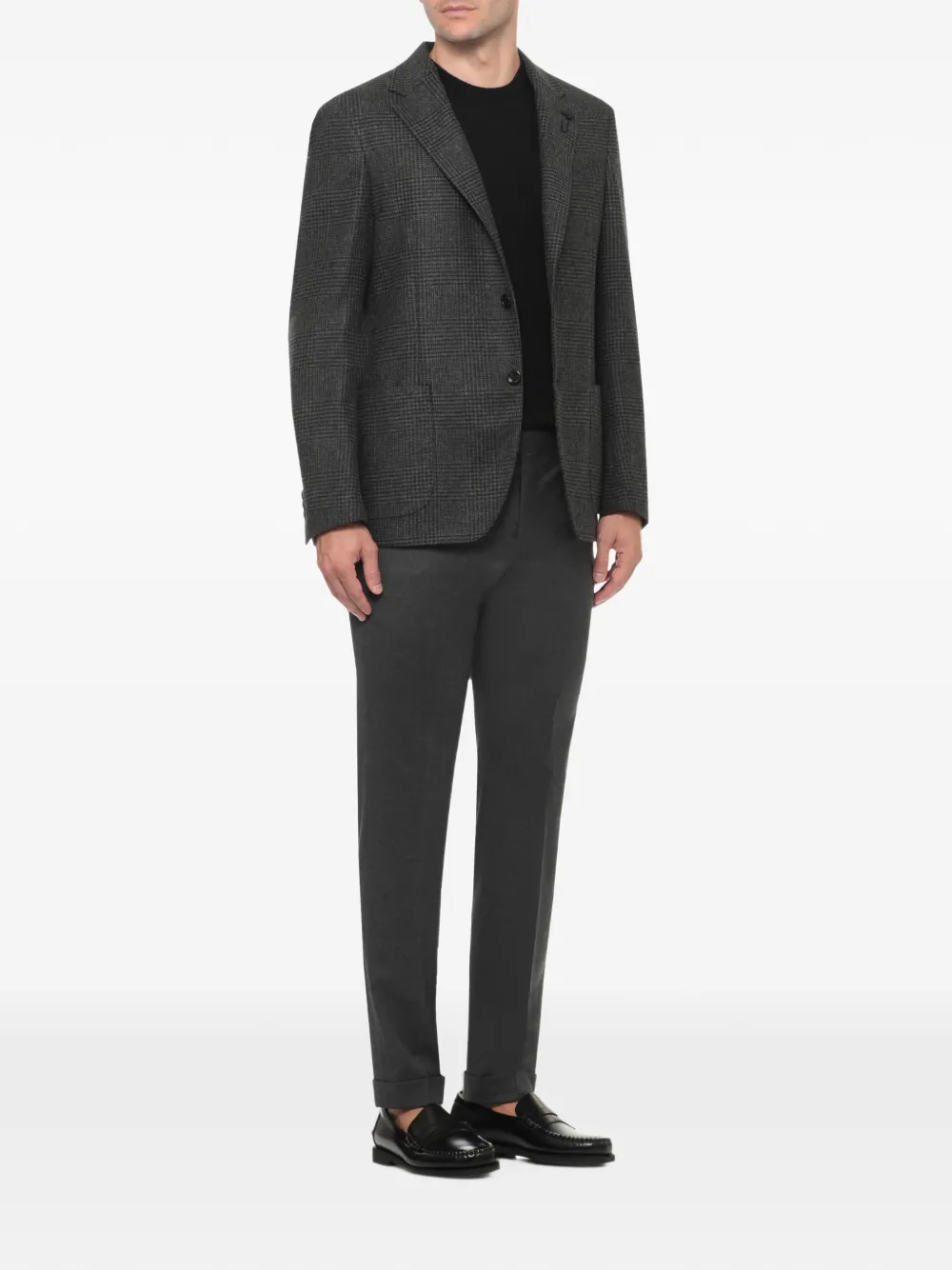Lardini houndstooth check-pattern blazer Grijs