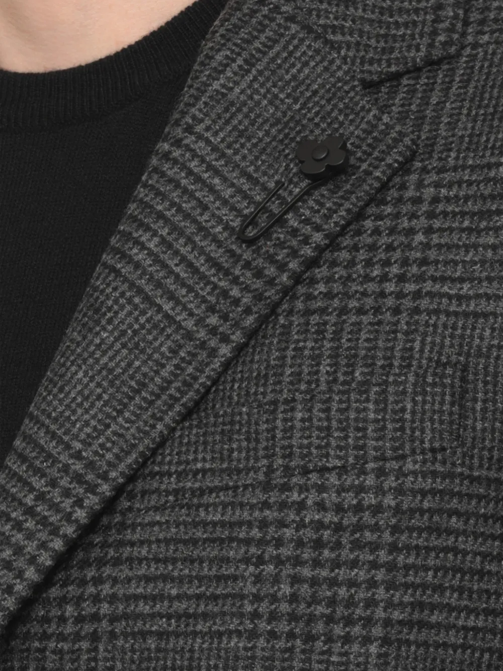 Lardini houndstooth check-pattern blazer Grijs