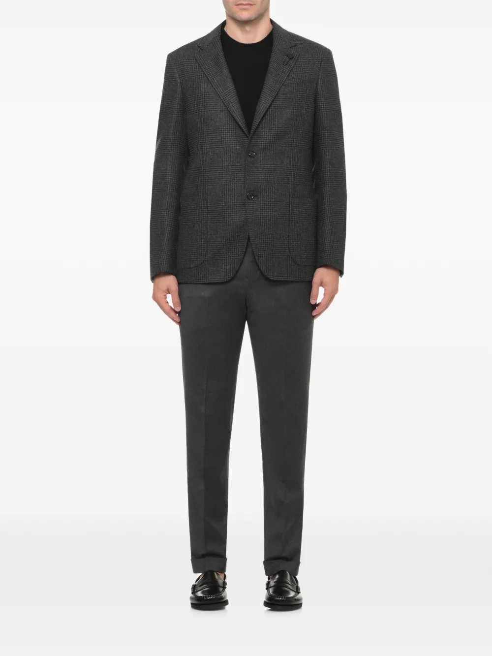 Lardini houndstooth check-pattern blazer Grijs