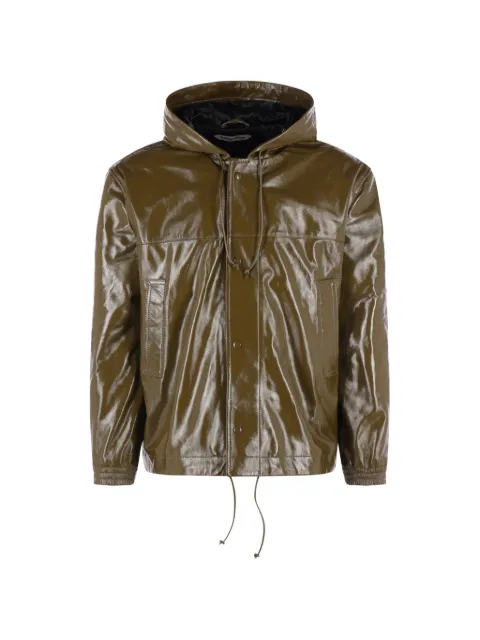Namacheko Brigham hooded leather jacket