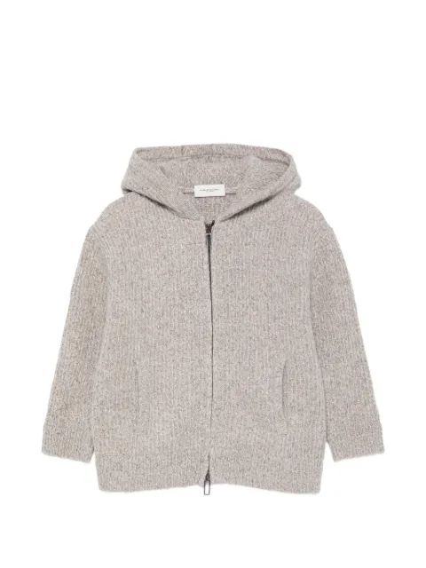 Paolo Pecora Kids ribbed-knit zip-up hoodie