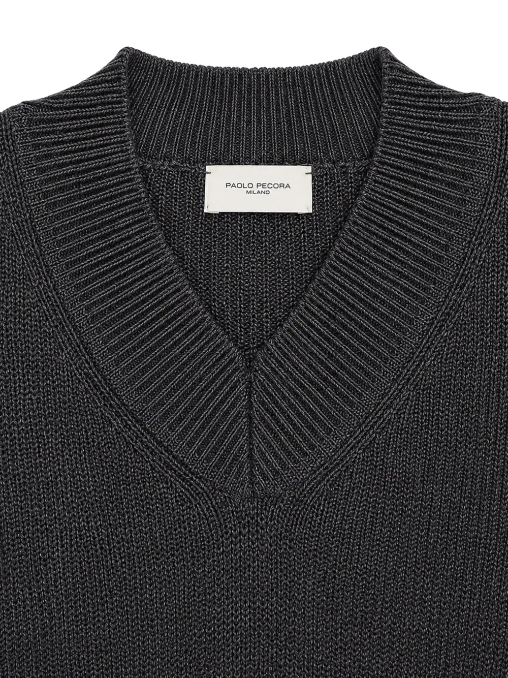 Paolo Pecora Kids V-neck knitted vest Grijs